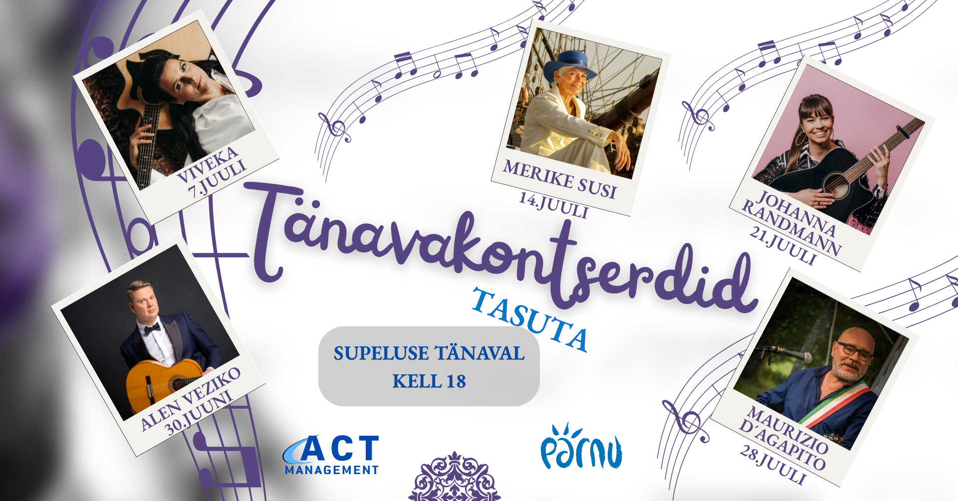 Tänavakontserdid Supeluse tänaval
