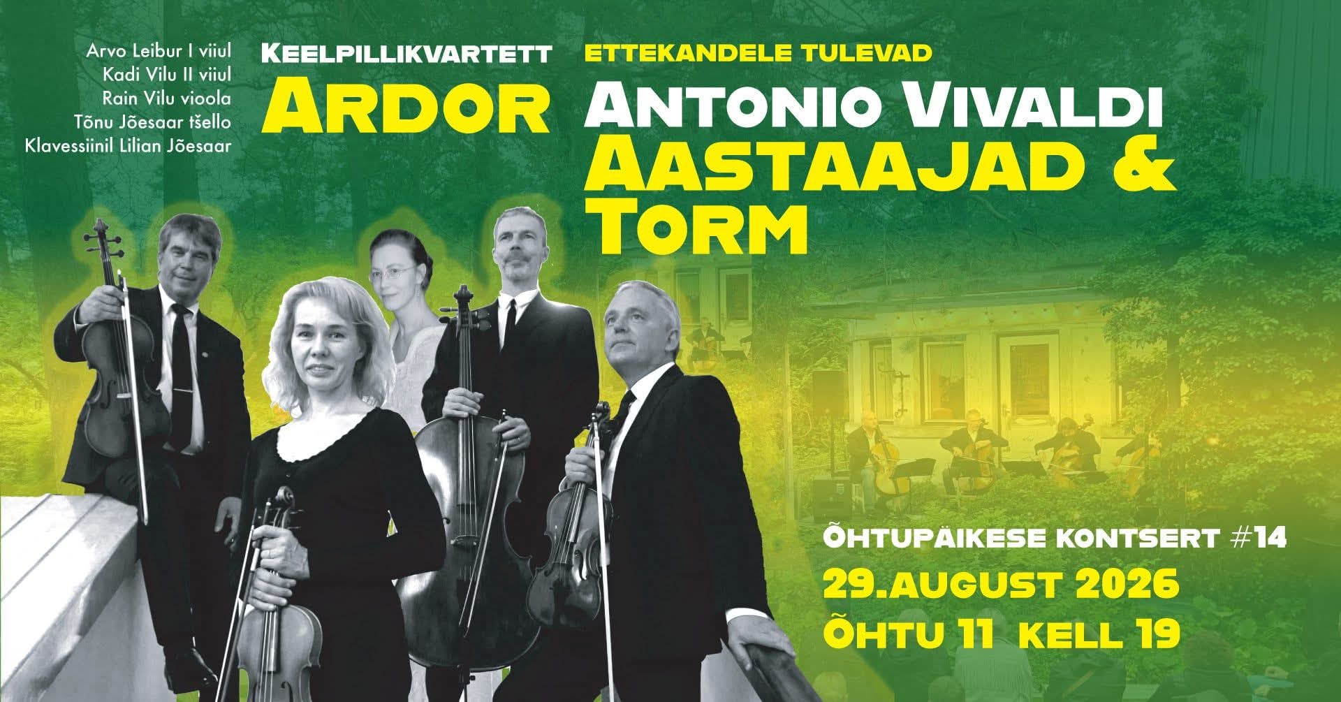 Õhtupäikese kontsert #14 ARDOR ja „Aastaajad“