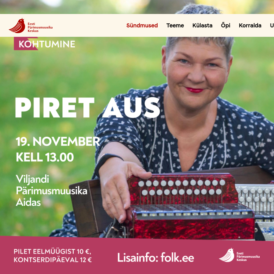 Päevane kontsertkohtumine: Piret Aus