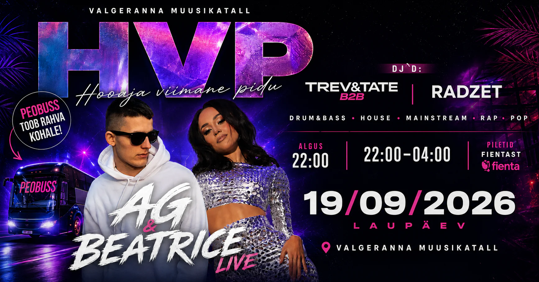 HVP – HOOAJA VIIMANE PIDU AG & BEATRICE LIVE