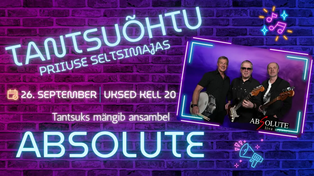 Tantsuõhtu ansambliga ABSOLUTE