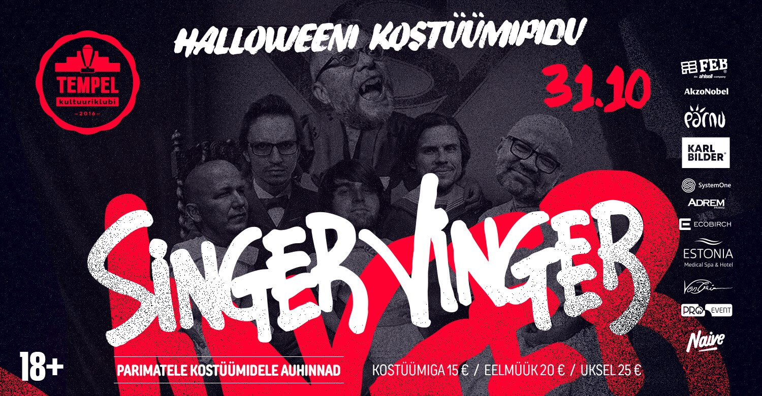 PÄRNU HALLOWEENI KOSTÜÜMIPIDU SINGER VINGERIGA