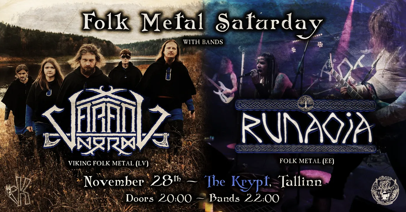 Folk Metal Saturday: VARANG NORD (LV) + RUNAOJA @ The Krypt