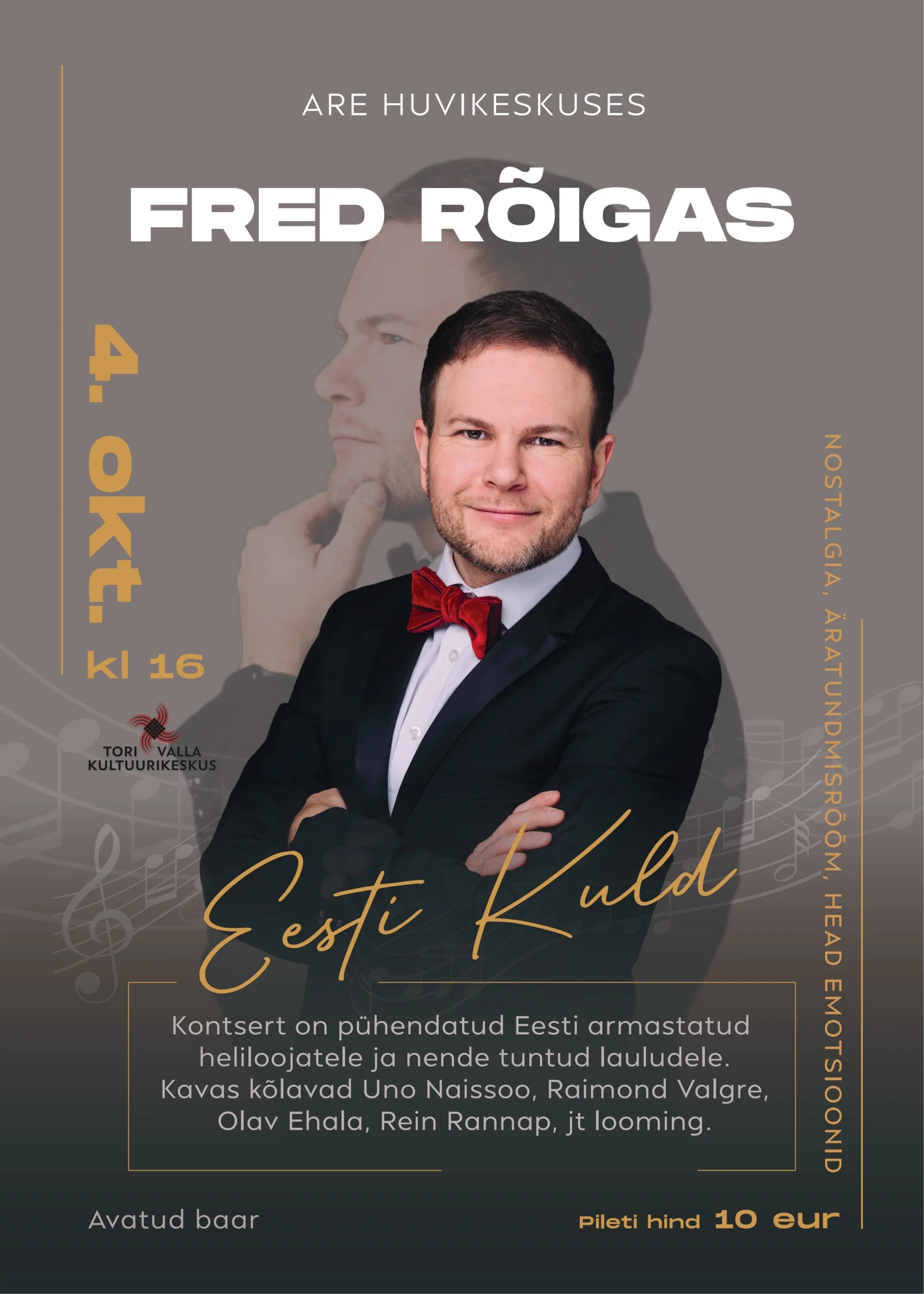Kontsert EESTI KULD – Fred Rõigas