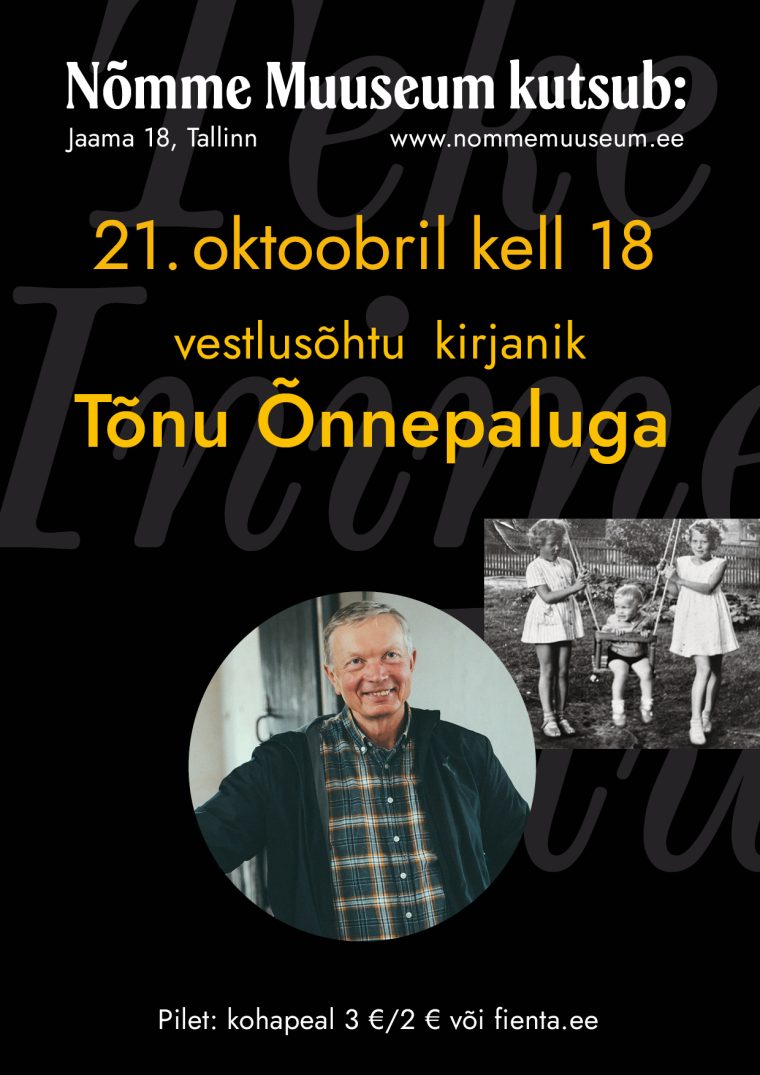 Vestlusõhtu kirjanik Tõnu Õnnepaluga