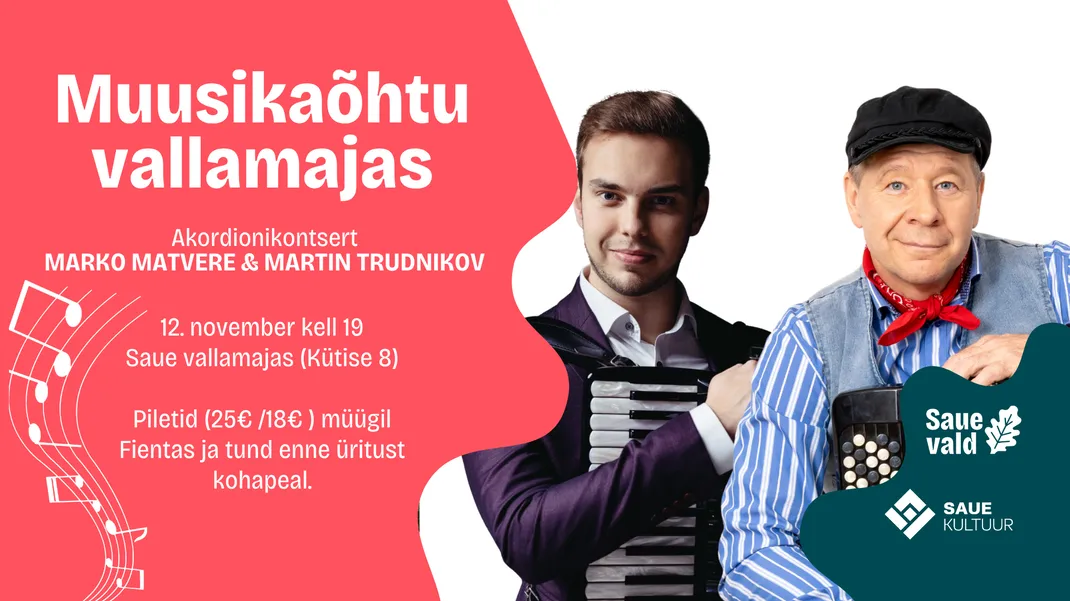 Muusikaõhtu vallamajas: Marko Matvere & Martin Trudnikov