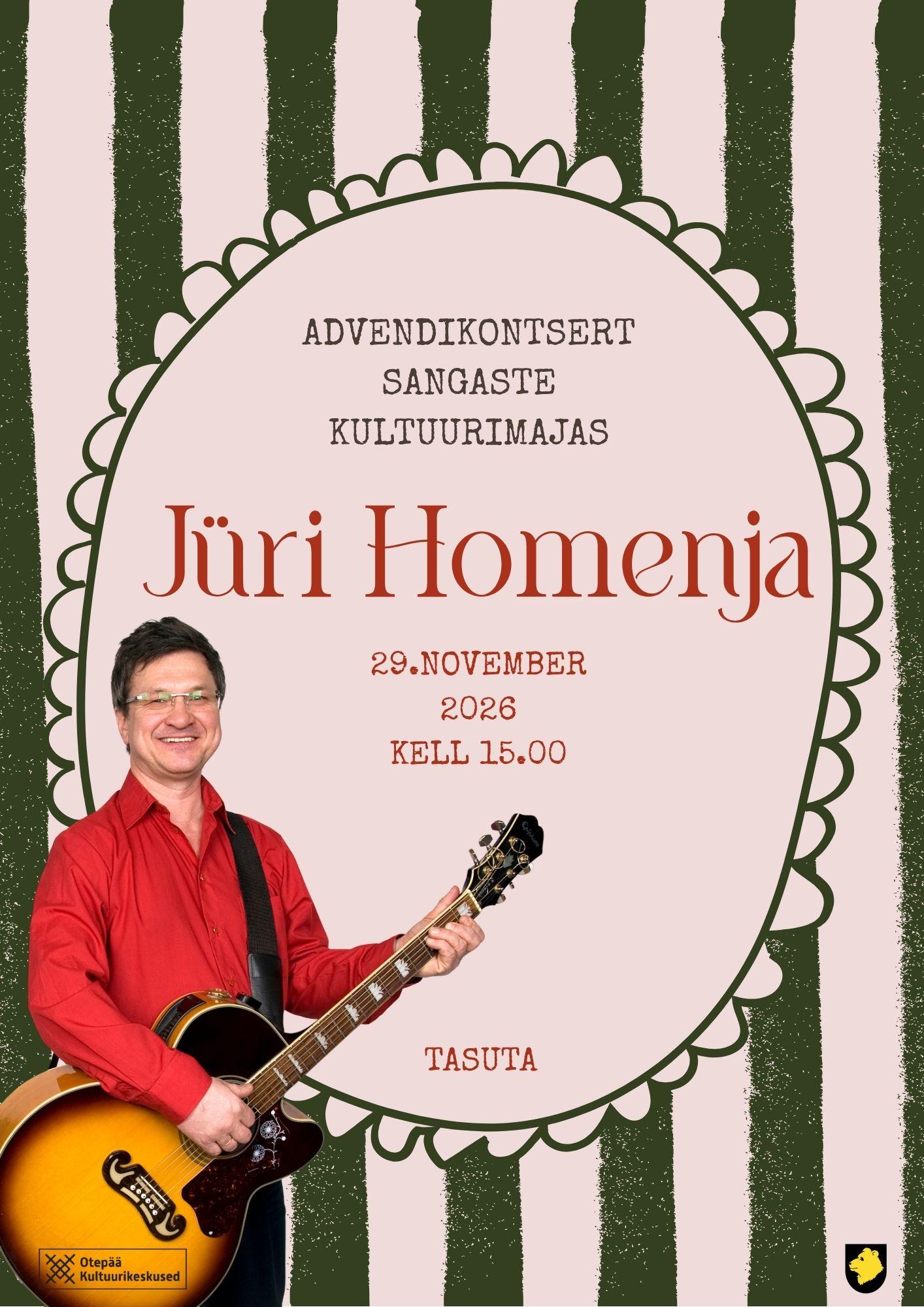 Advendikontsert JÜRI HOMENJAGA