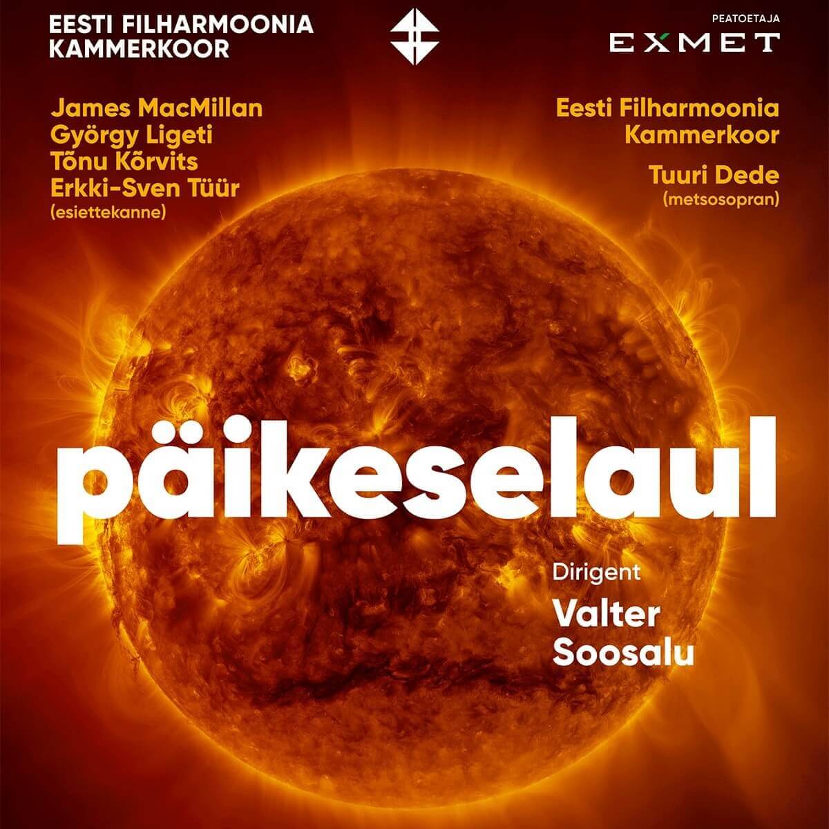 PÄIKESELAUL. Eesti Filharmoonia Kammerkoor & Valter Soosalu