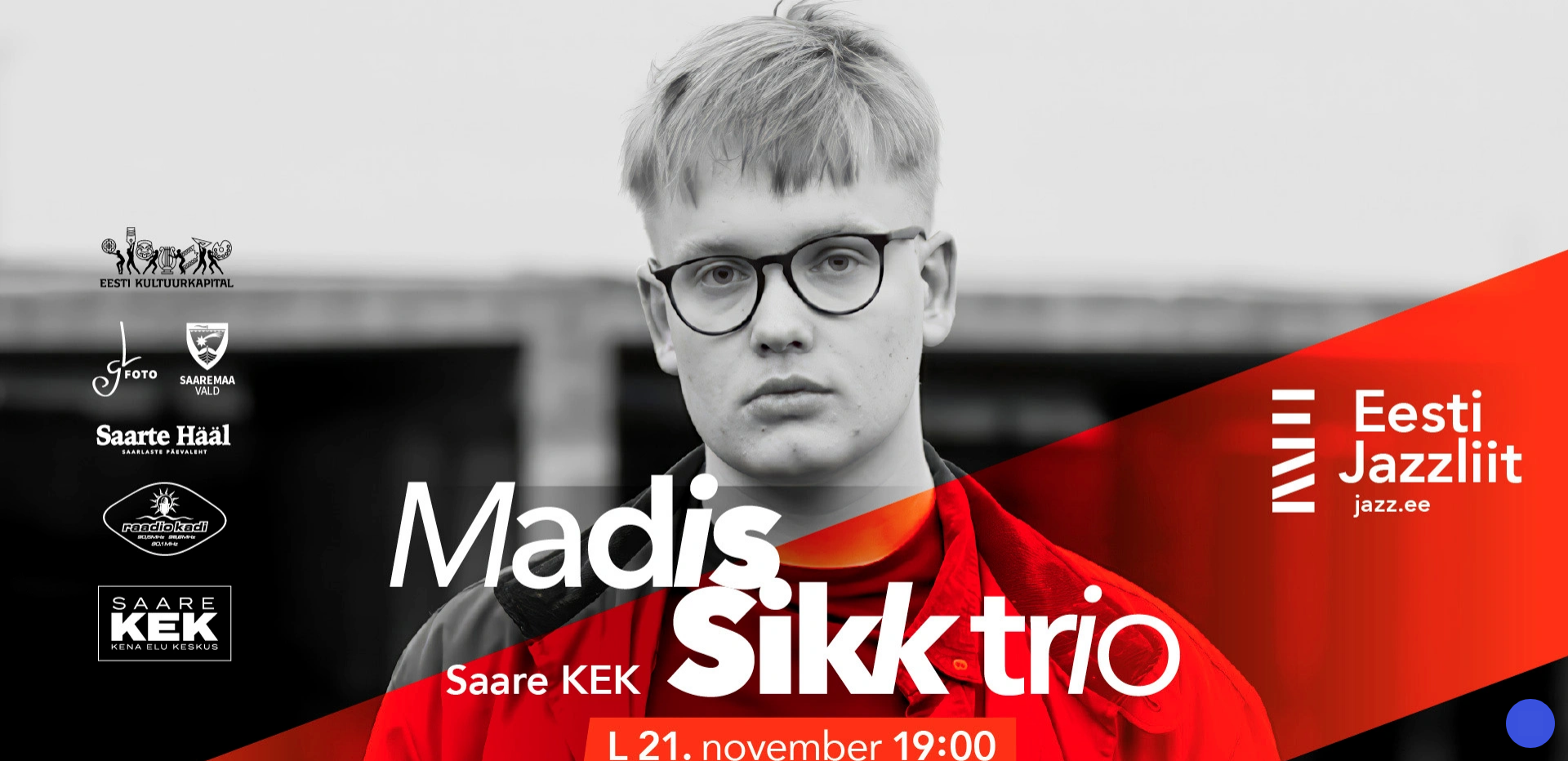 Jazzliit ja Saare KEK live: Madis Sikk trio