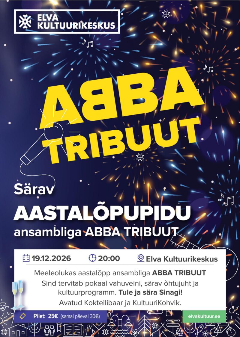 Aastalõpupidu ansambliga ABBA tribuut